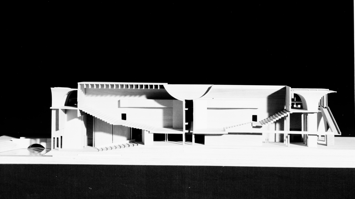 Konkurranseutkast til Palazzo del Cinema i Lido,Venezia *** Local Caption *** Fehn, Sverre, arkitekt (1924-2009)