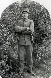 Soldat.Ukjent. Postkort.