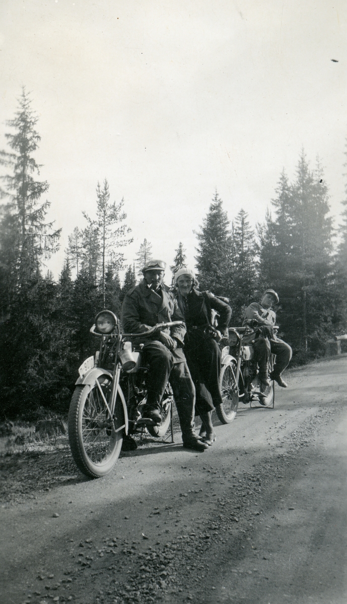 På tur med motorsykkel