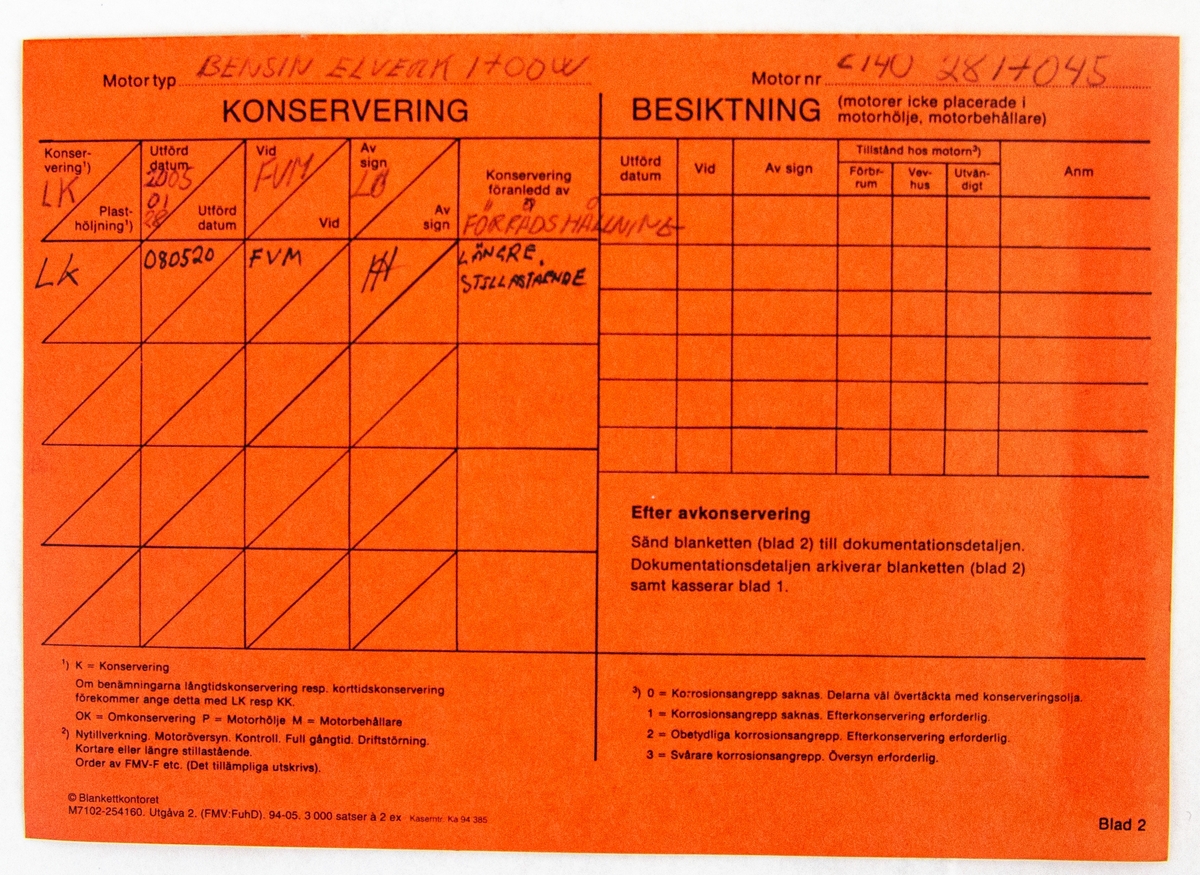 Elverk 1700W. Motor Honda, GX140. Vikt 35 KG, 1600W. Kontinuerl 1900W MAX 30 min. 220V 50HZ bensin 4-takt. Med tillhörande instruktionsbok och följesedel.