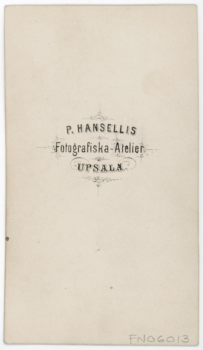Kabinettsfotografi - O Sundelius, Uppsala -Stiftelsen Upplandsmuseet ...