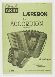 Hefte. Ottar Akre: Lærebok for accordion 3.del.