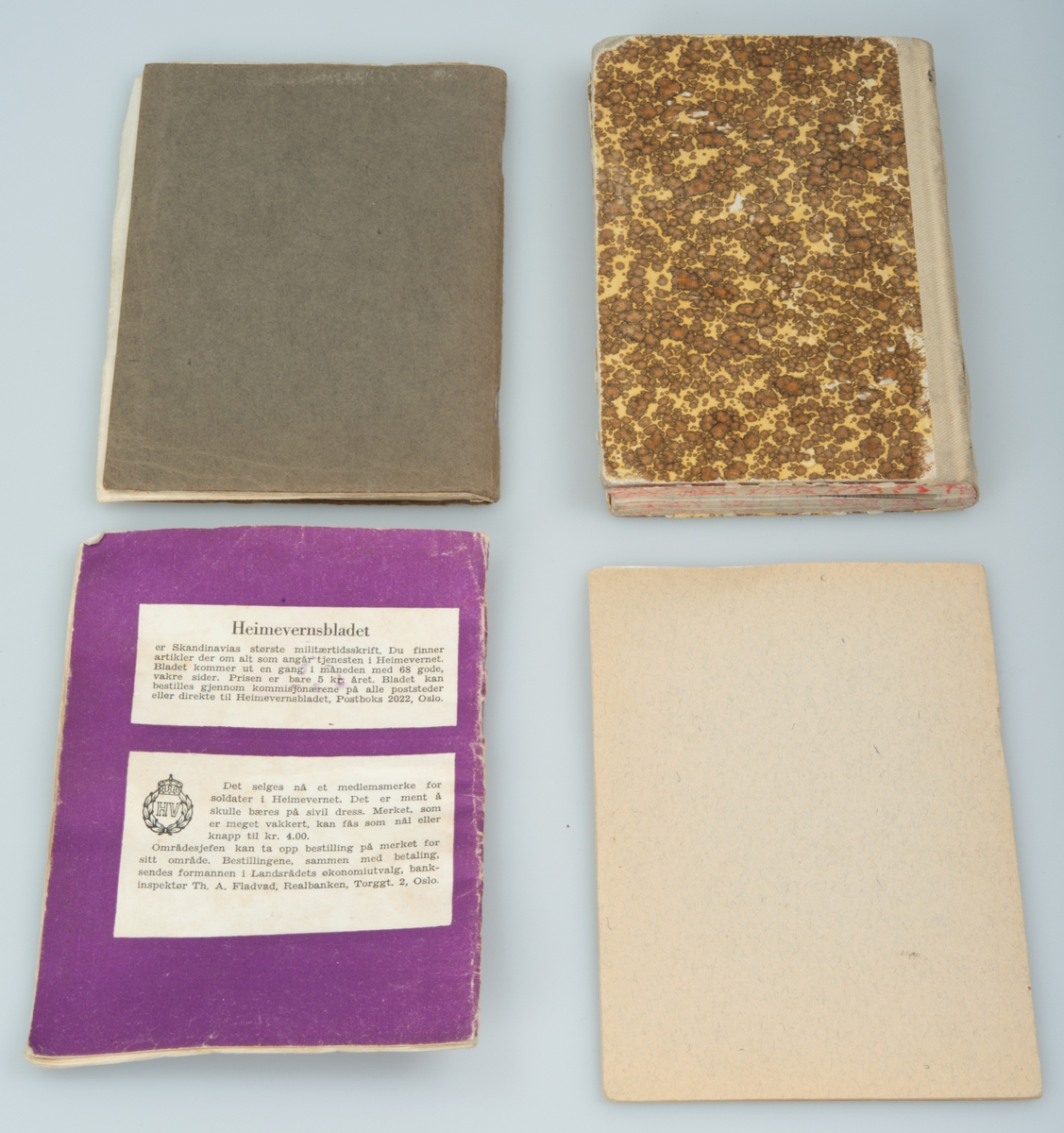 Diverse gjenstander etter Jon Steihaug, hovedsakelig fra tjenestetiden ved HV etter krigen.