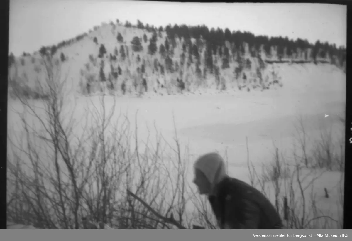 Skiløper under skirenn.