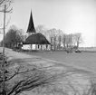 Miljön vid Viby kyrka 1938.