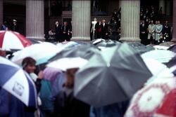Immatrikulering på Universitetsplassen.