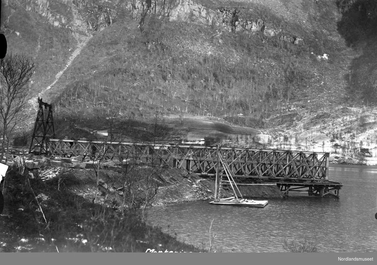 Transport Industri Bergverk Sulitjelma bro jernbane utbygging