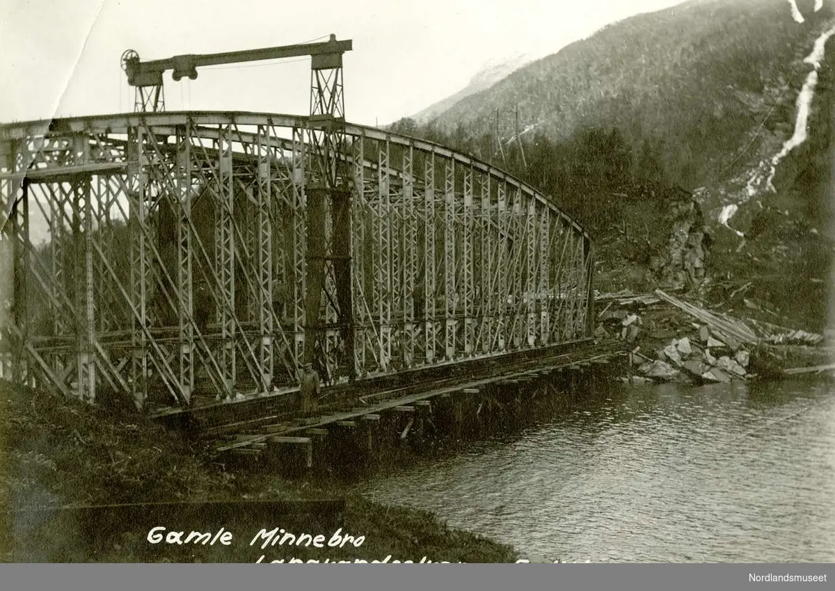 Transport Industri Bergverk Sulitjelma bro jernbane