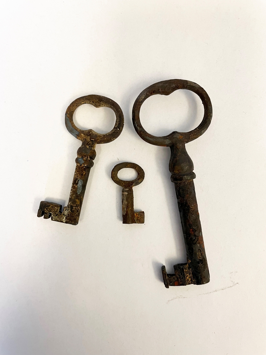 Nycklar, 8 st tillhörande den i Getå den 1/10 1918 förolyckade postvagnen.