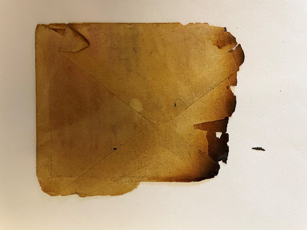 Postförsändelser från den i Getå, 1918, förolyckade postkupén.

4 fragment.