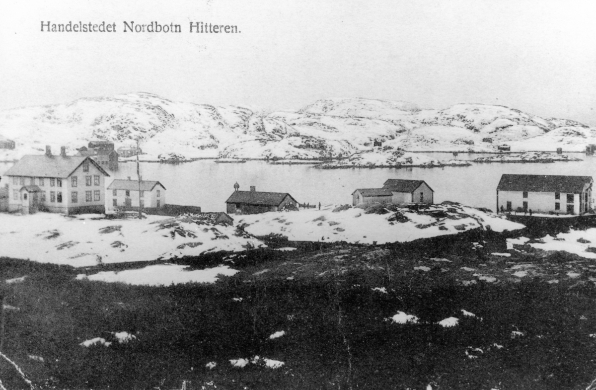 Prospektbilde : Nordbotn handelssted på Fjellværøy, 1910