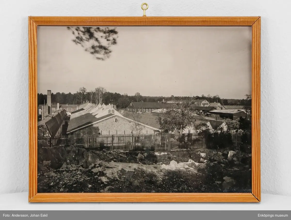 "Vy över verkstäderna 1918". AB Enköpings Verkstäder, Fanna, Enköping.