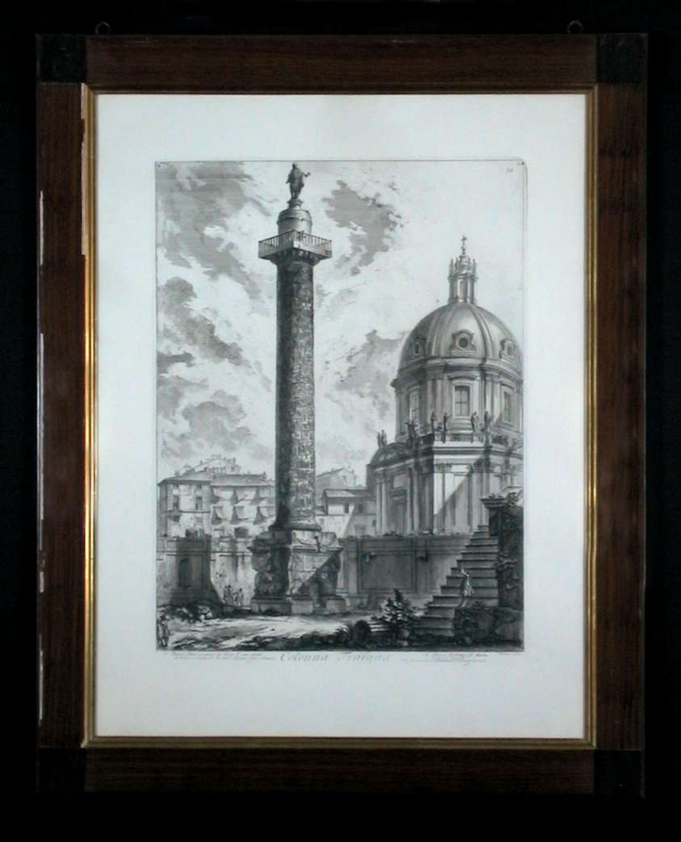 Bybilde med Trojansøylen og Mariakirken.