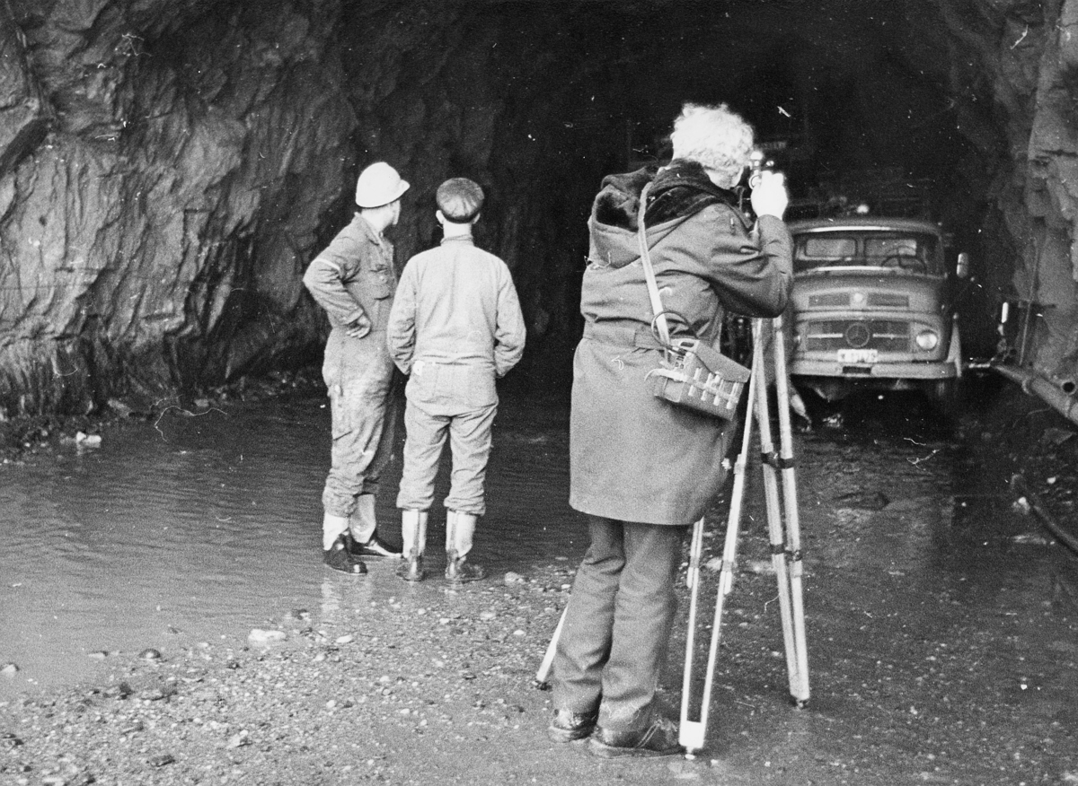 norgesbilder, 8230 Sulitjelma, tunnelarbeide, fotograf