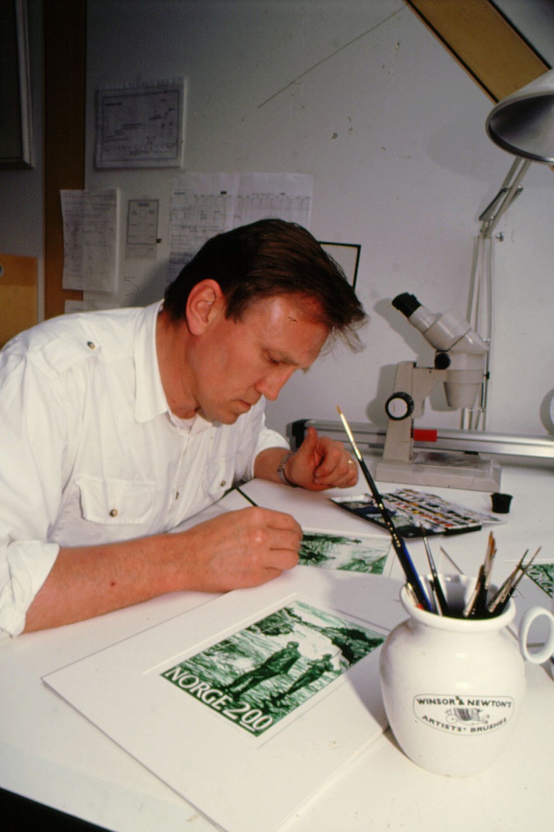 frimerkeproduksjon, Sverre Morken, NK 948, akvarell
