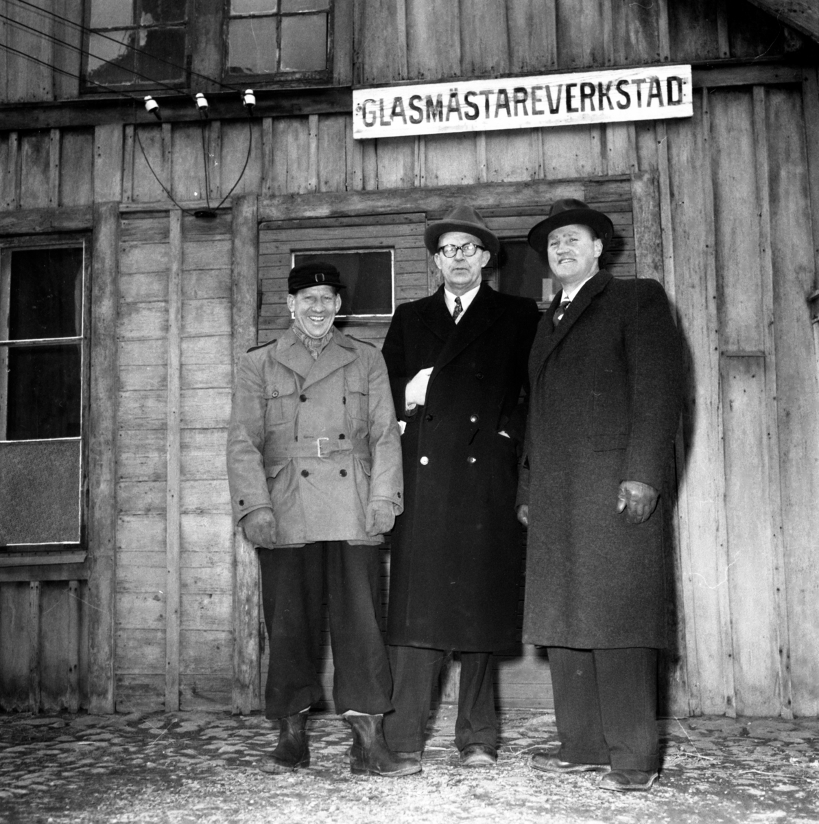 IFK Linköpings tungviktare i boxning, f. v. Bror Brockan Johansson, Karl Ekman och Nisse Blixt. Boxare. Boxning.