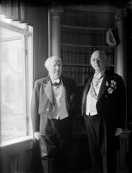 Bröderna Backman i högtidsdräkt, Kalmar nation, Uppsala