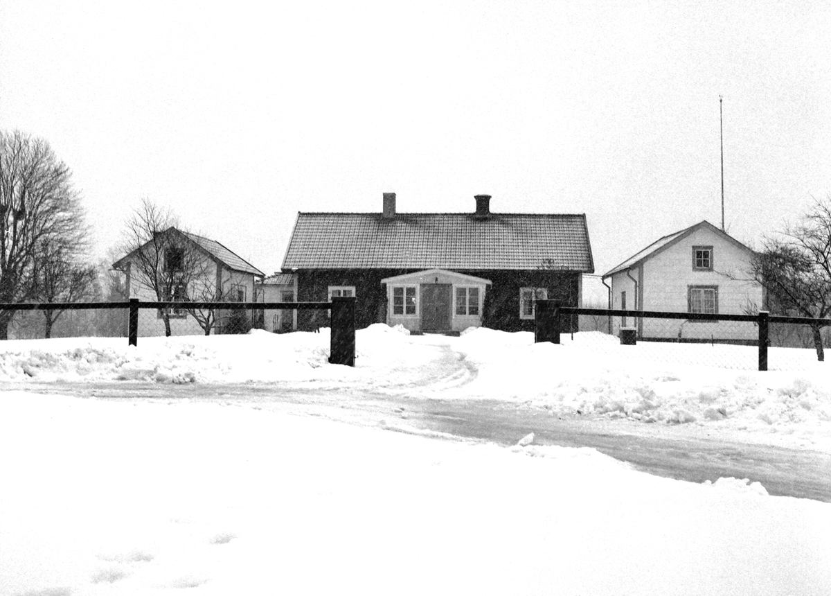 Hus och gårdar i den blivande stadsdelen Ryd kort före områdets exploatering.