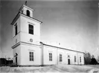 Skorpeds kyrka. Byggmästare Lars David Geting. Arkitekt Johan Fredrik Åbom. Empirestil. Träkyrka klädd med vitmålad, stående panel.Torn i väster. 1846 predikstol. 1890 orgelläktare och orgel. Korväggen har målad draperidekor. 1929-30 restaurering bl.a nya glasmålningar.