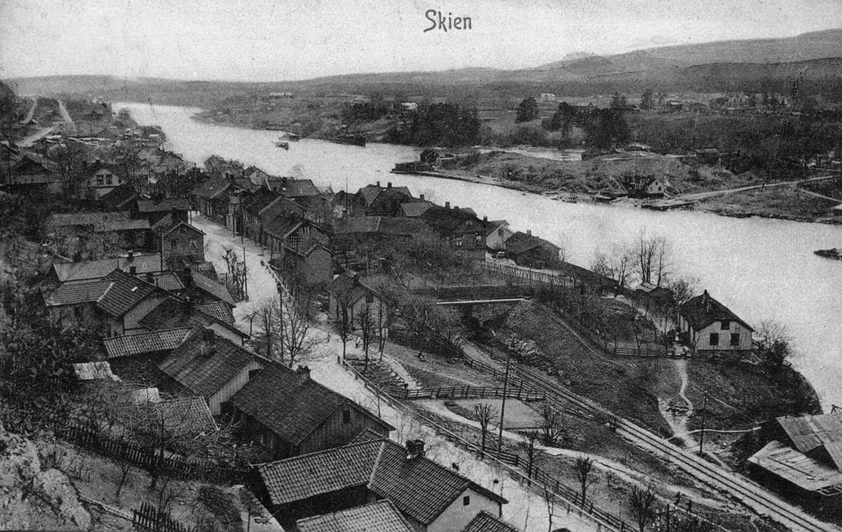 Postkort frå Skien, 1909