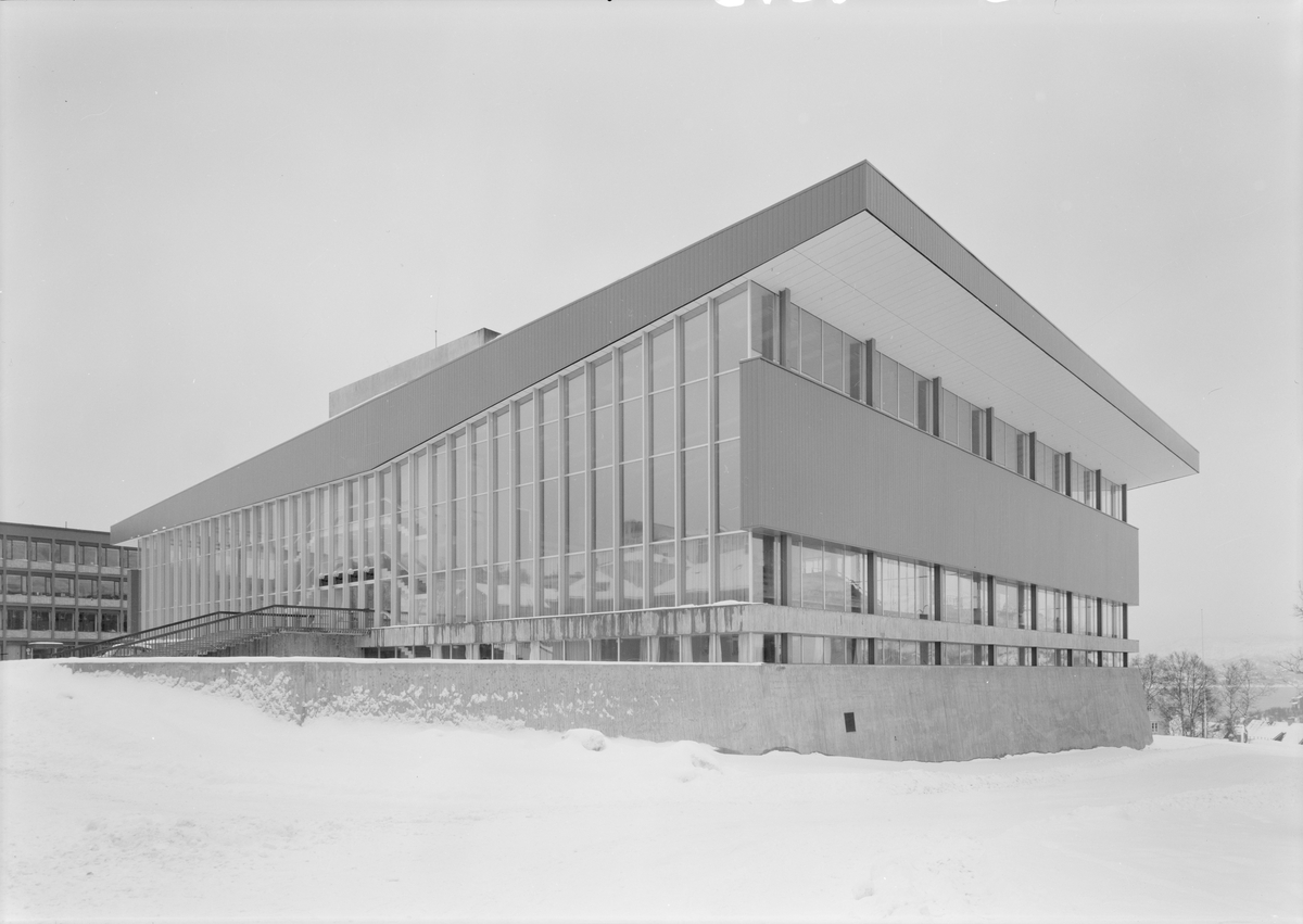 Arkitekturfoto av Idrettens hus i  Narvik.