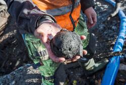 Vrak hittat sommaren 2017 under kajrenovering på Skeppsholme