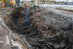 Vrak hittat sommaren 2017 under kajrenovering på Skeppsholme