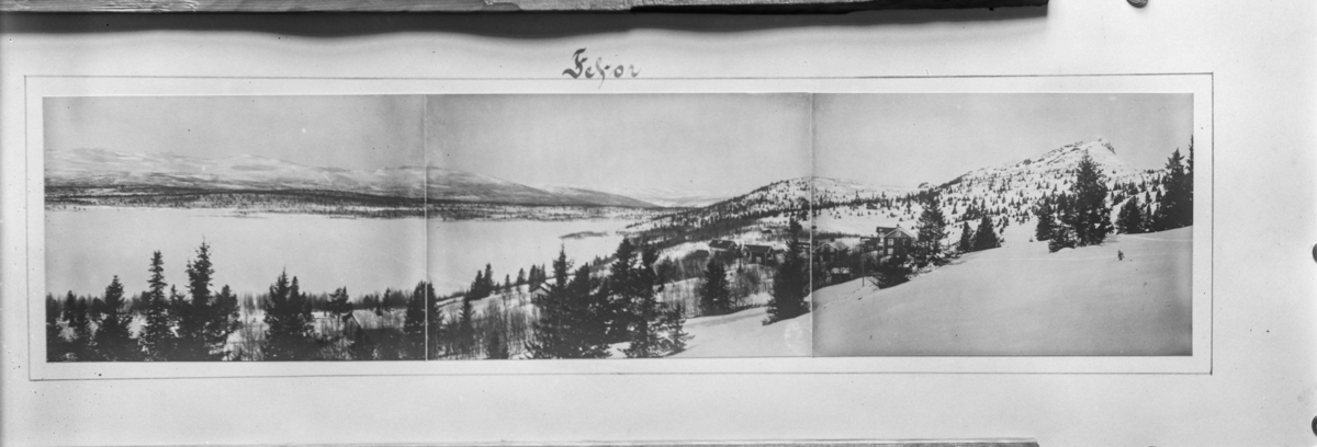 Avfotografert panoramobilde over Fefor, Nord-Fron