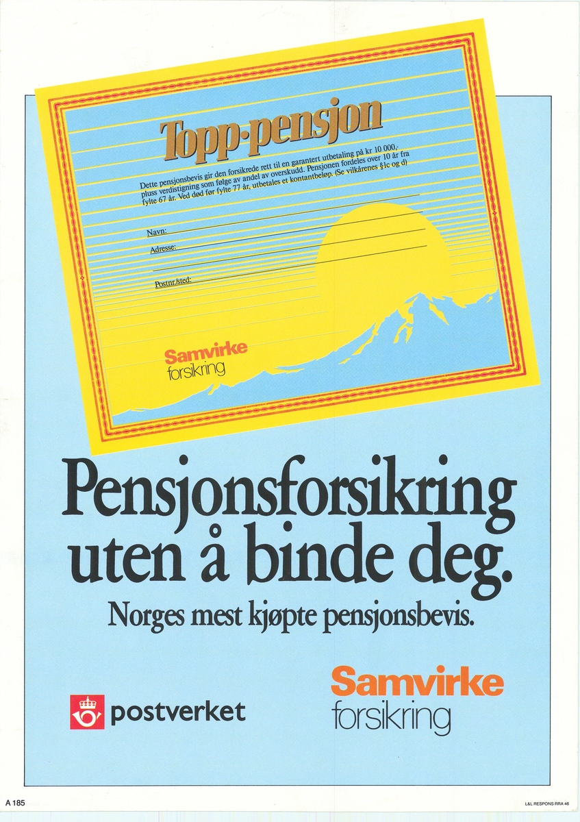 Tosidig plakat med bildemotiv. Tekst på bokmål og nynorsk.