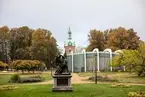 Vänersborg. Utsikt från Vänersborgs museums entrétrappa