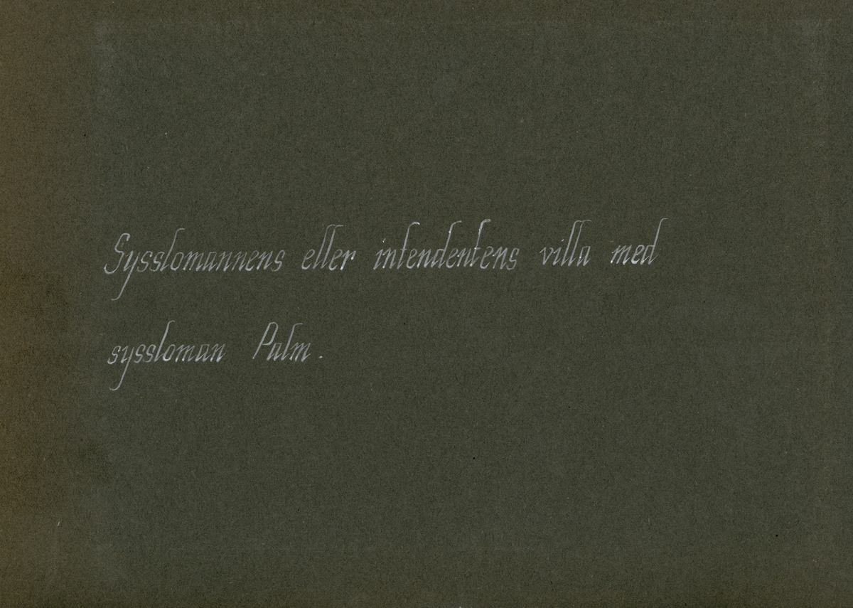 Vänersborg, Restads sjukhus. "Sysslomannens eller intendentens villa"