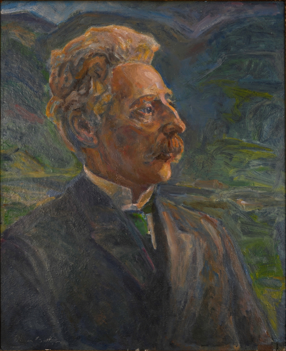 Brystportrett av fylkesmann Harald Bothner.