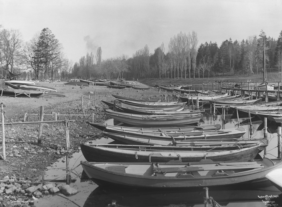 Horten - Båthavn i Kanalen Mai 1902