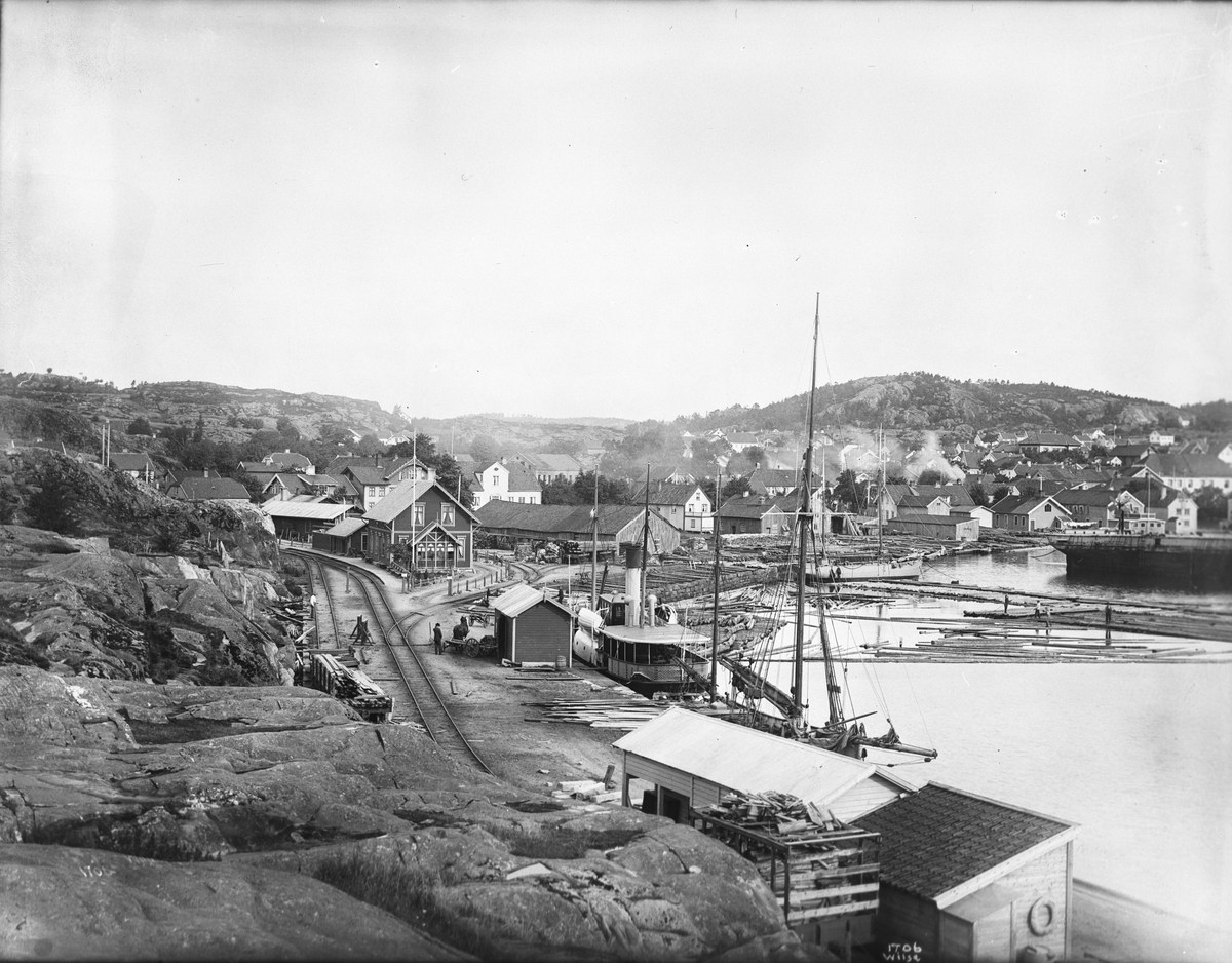 Lillesand - Panorama 29.juli 1902