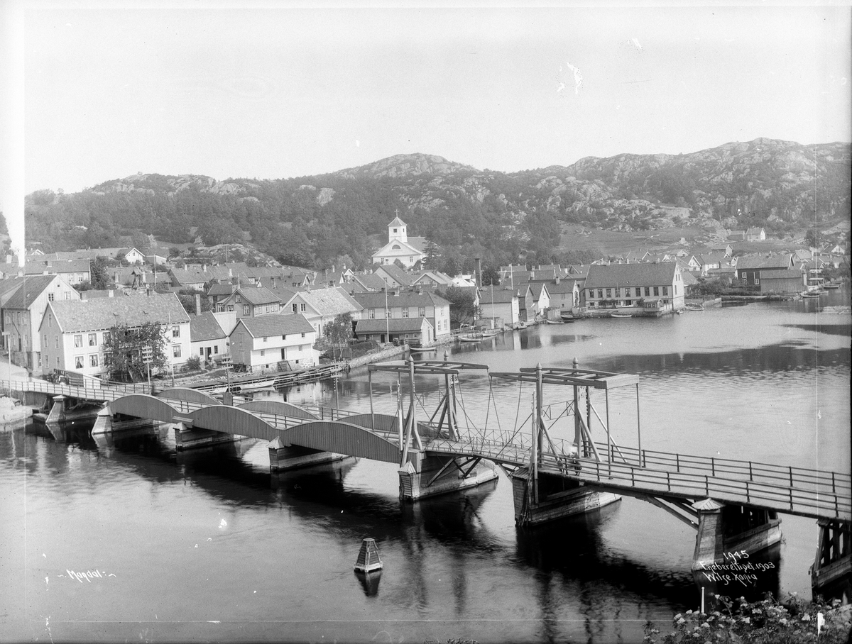Mandal - broen fra Malmø 7.juni 1903