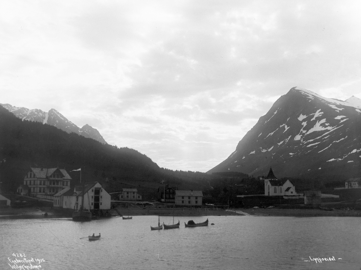 Lyngenfjord - Lyngseidet fra fjorden 26/6 1906