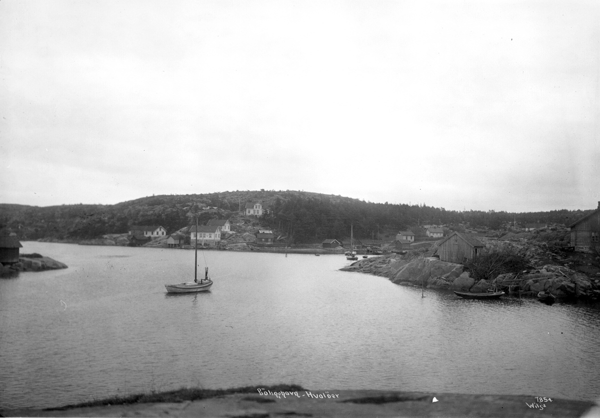 Bølingshavn på Kirkøy på Hvaler. Fotografert i desember 1907.