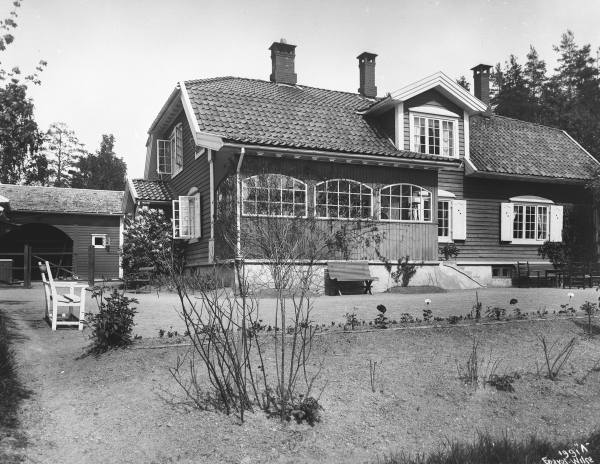 Gerhard Munthes Villa, fasade 29/5 1911