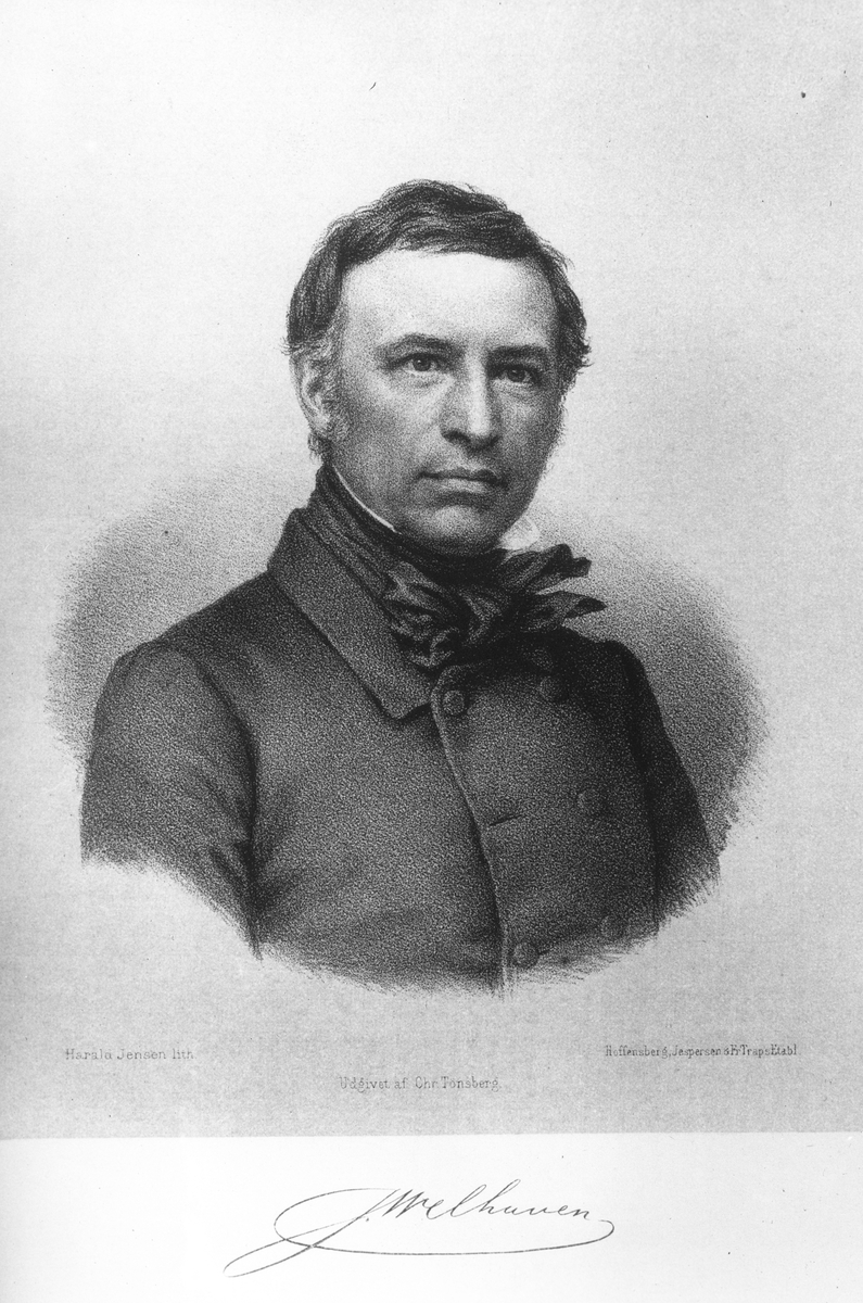Portret av Johan Sebastian Welhaven.