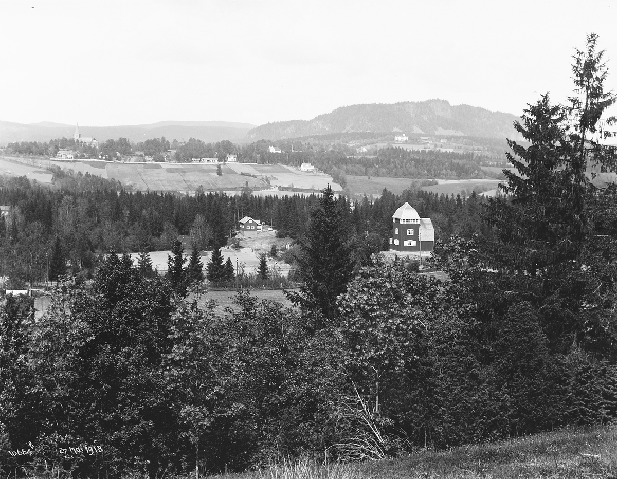 Skaugumåsen med Granhaug, oversiktsbilde over området.