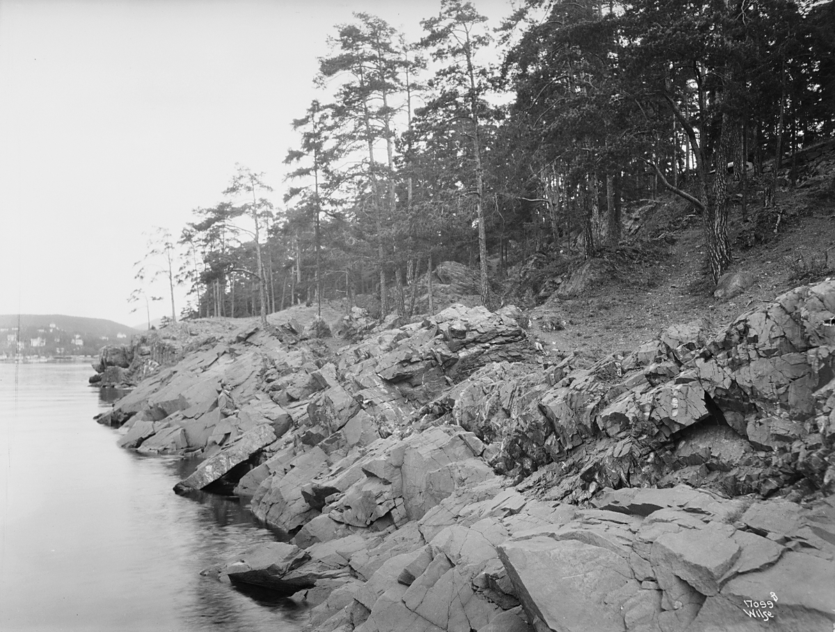 Åstedsbefaring på Bygdøy. Fotografert 1923.