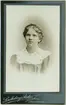 Porträtt på Ebba Andersson född 1891-10-27, död 1920-04-19.