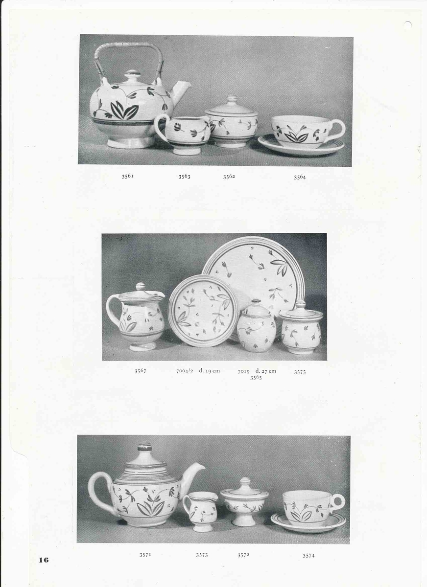 Produktkatalog från Bo Fajans 1948.