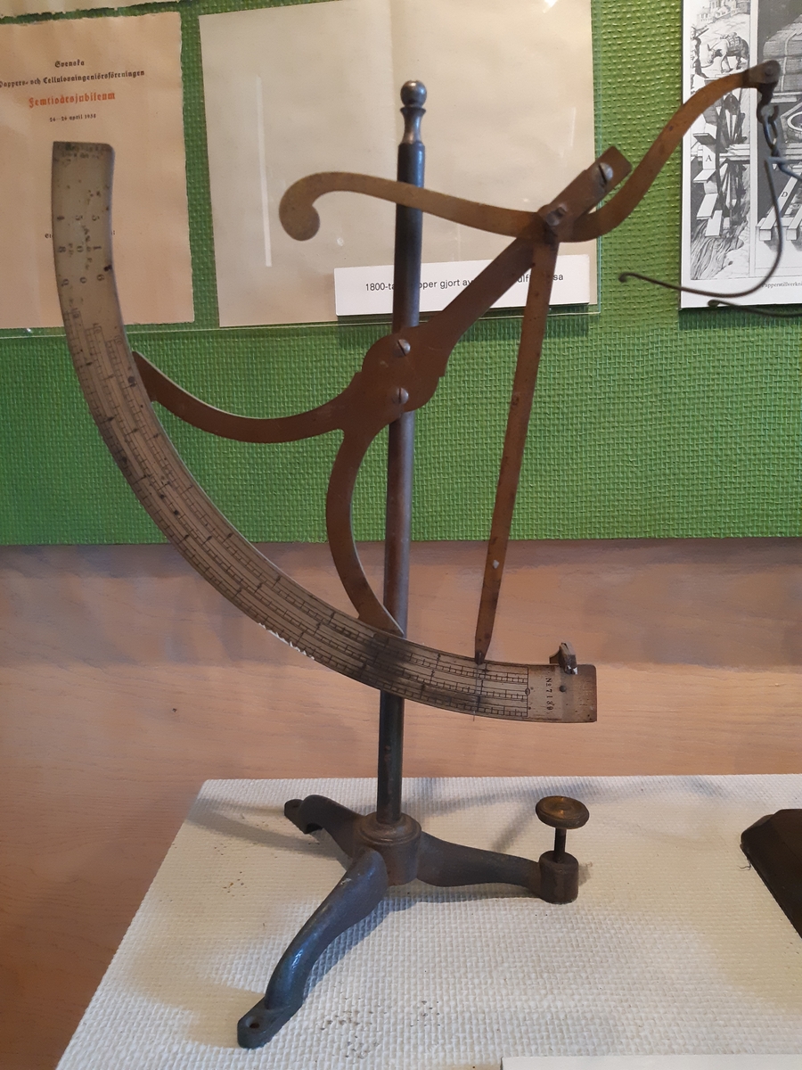 Pappersvåg, brevvågskonstruktion. (Carl Daniel Ekman).