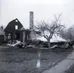 Jonssons gård i Kalleguta brinner 1955.