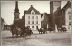 Västerås, Centrum.
Brandkåren på väg över Stora torget.