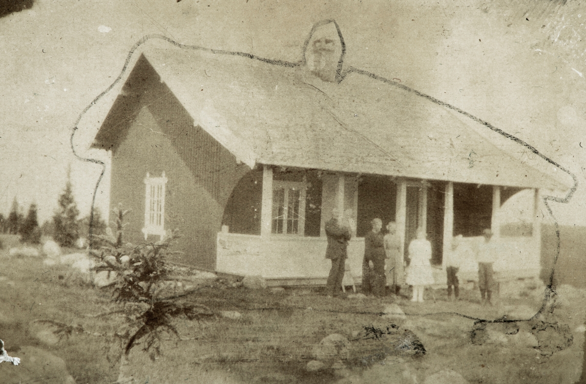 Karset (63/1). Villa Fjeldheim på Brennsetra ca. 1920. Villaen bygd i 1919 tilhørte Karset.