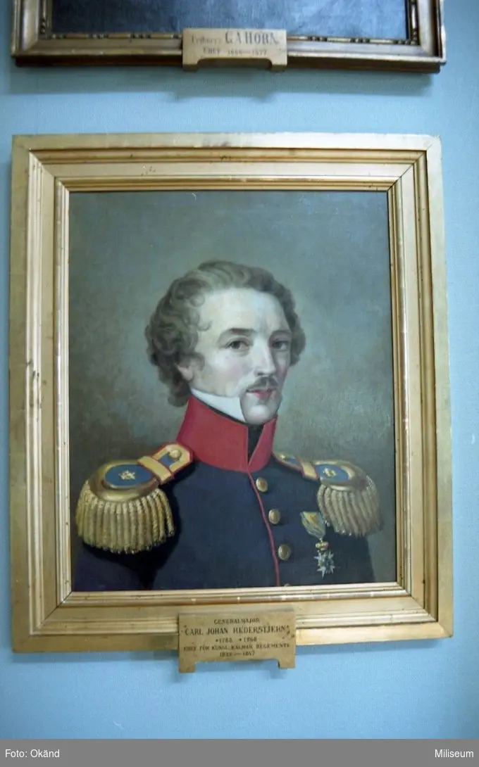 Porträtt av Carl Johan Hederstjern. -Miliseum / DigitaltMuseum