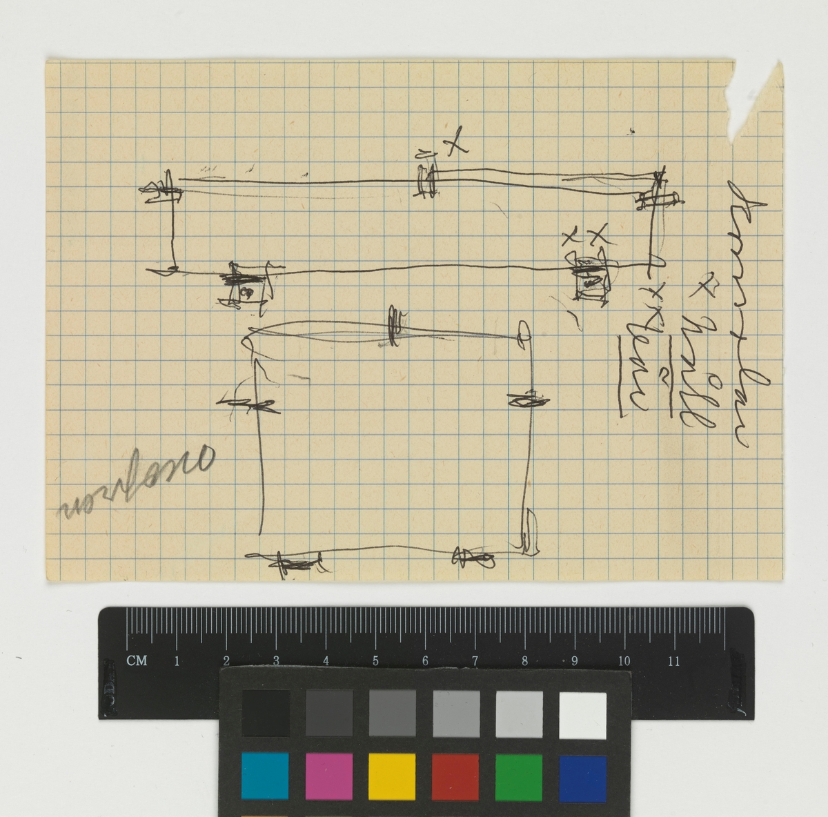 Klippans församlingskyrka, Sankt Petri kyrka
Skiss detalj fönster