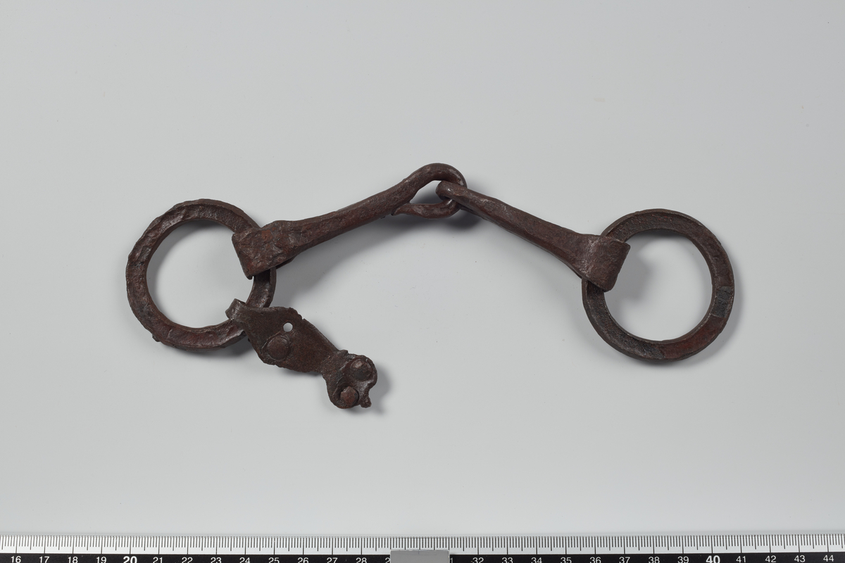 Bidselmundbid af Jern; enkelt Led, Formen den almindelige, hver af Sideringene 2 Tr. i Gjennemsnit. (Avb. R. 570.)